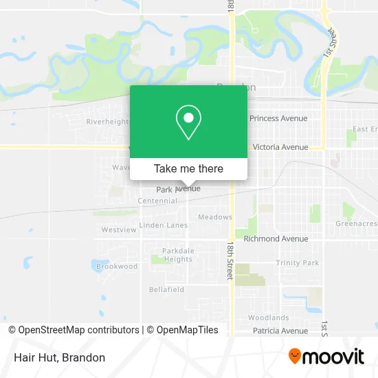 Hair Hut map
