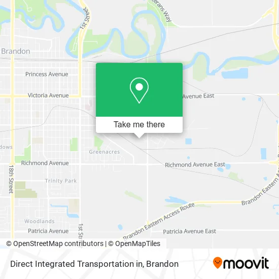 Direct Integrated Transportation in map