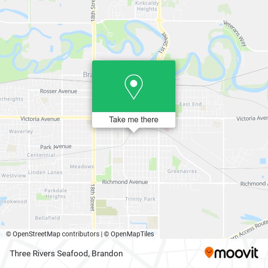 Three Rivers Seafood map
