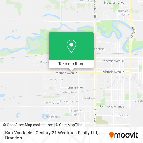 Kim Vandaele - Century 21 Westman Realty Ltd map