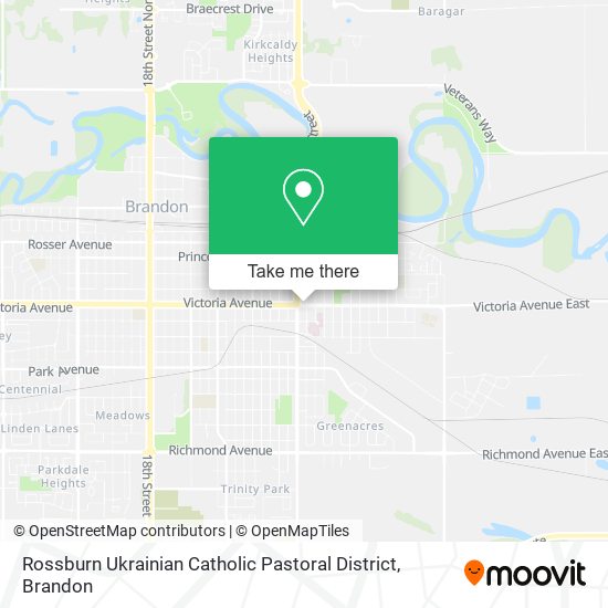 Rossburn Ukrainian Catholic Pastoral District map