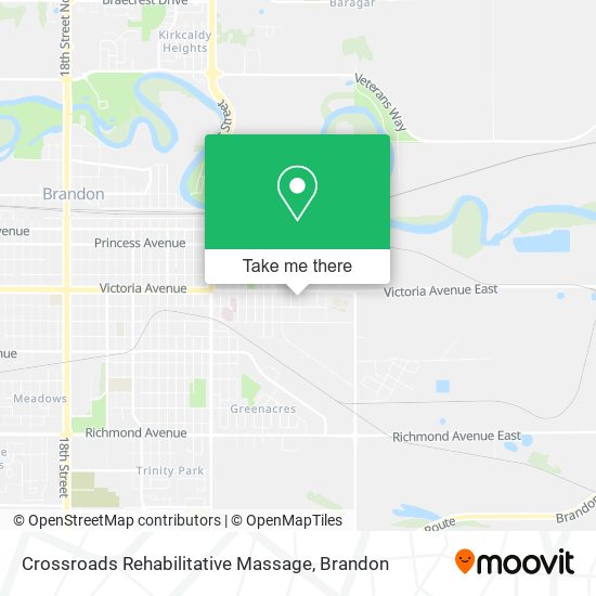 Crossroads Rehabilitative Massage map