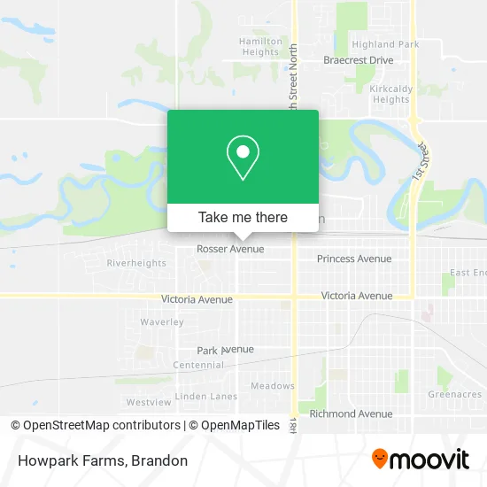 Howpark Farms map
