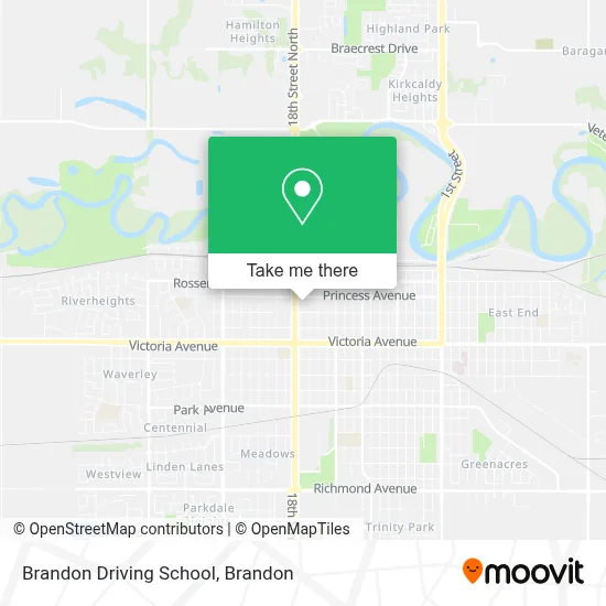 Brandon Driving School map