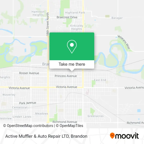 Active Muffler & Auto Repair LTD map