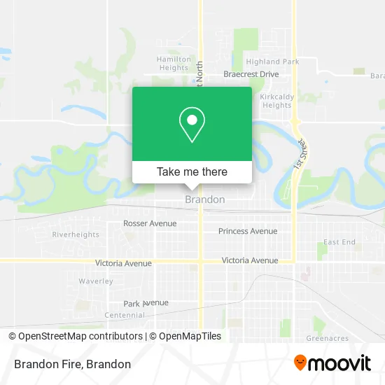 Brandon Fire map