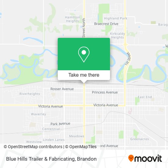 Blue Hills Trailer & Fabricating map