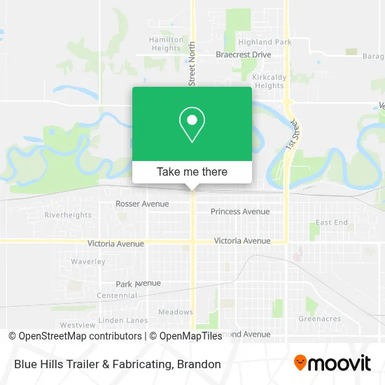 Blue Hills Trailer & Fabricating map
