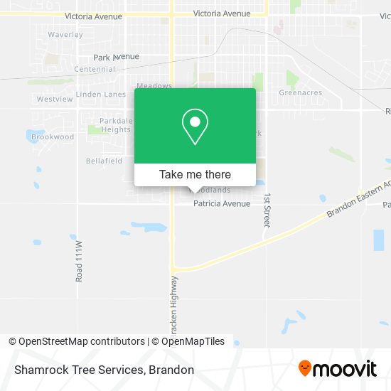 Shamrock Tree Services map