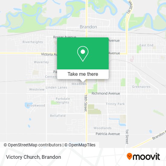 Victory Church map