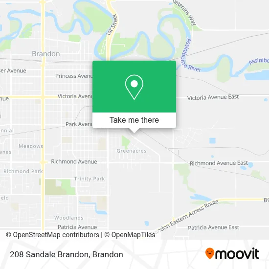 208 Sandale Brandon map