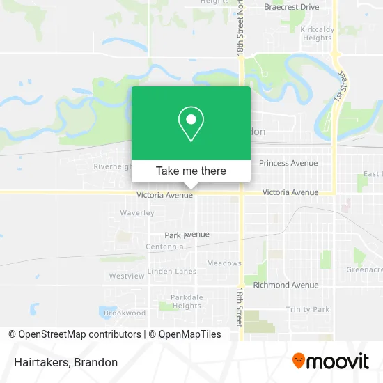 Hairtakers map