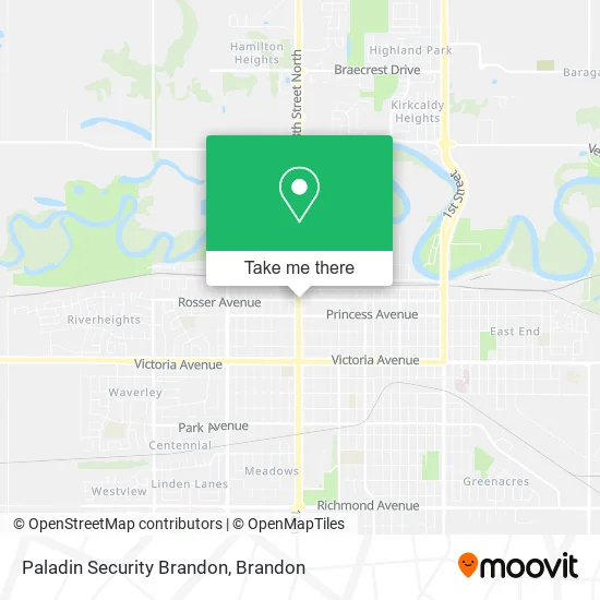 Paladin Security Brandon map