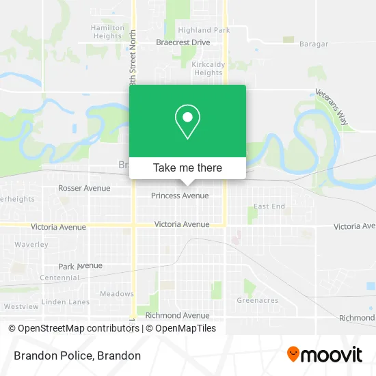 Brandon Police map
