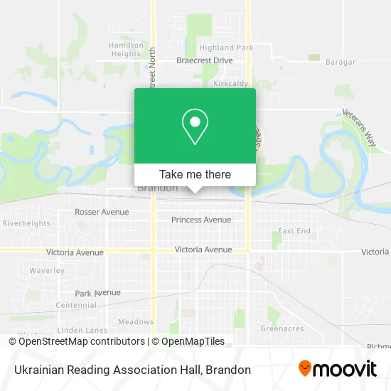 Ukrainian Reading Association Hall map