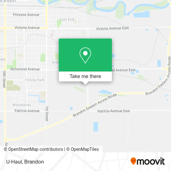 U-Haul map