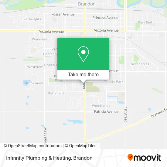 Infinnity Plumbing & Heating map