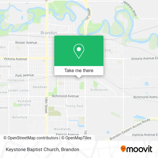 Keystone Baptist Church map