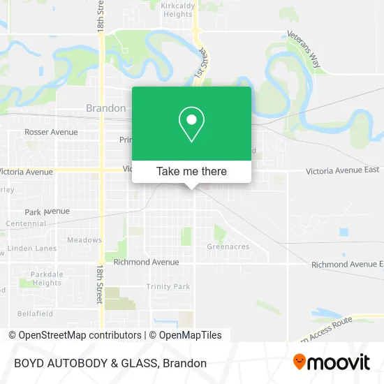 BOYD AUTOBODY & GLASS map