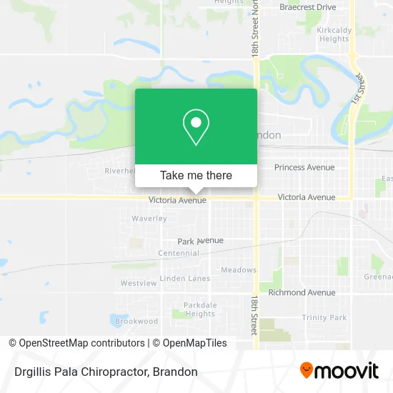 Drgillis Pala Chiropractor map
