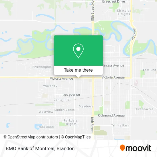 BMO Bank of Montreal map