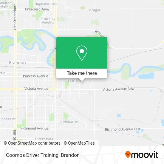 Coombs Driver Training map