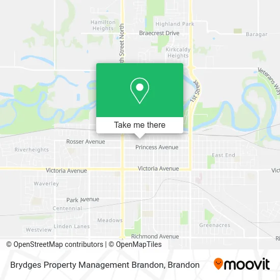 Brydges Property Management Brandon map