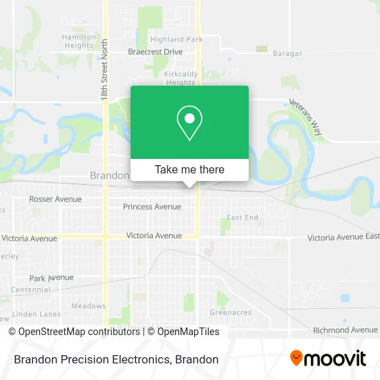 Brandon Precision Electronics map