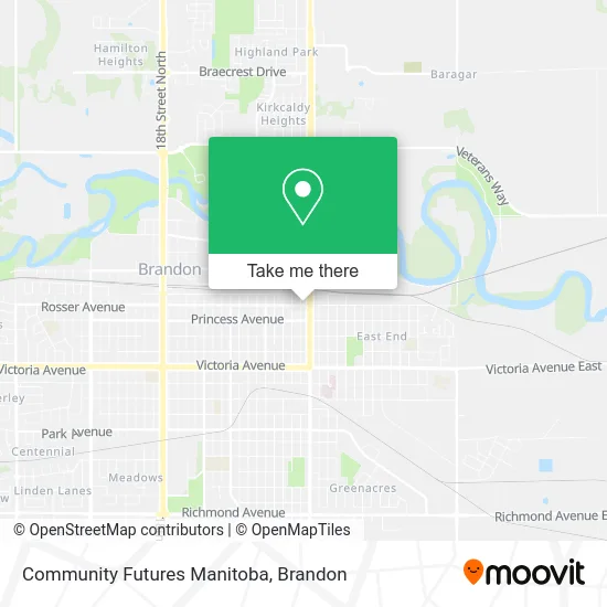 Community Futures Manitoba map