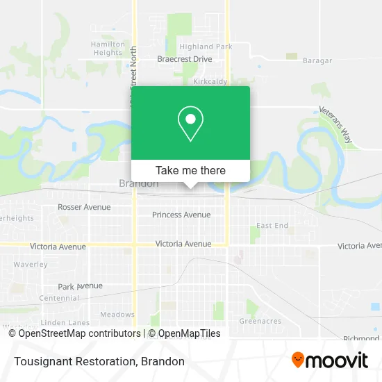 Tousignant Restoration map