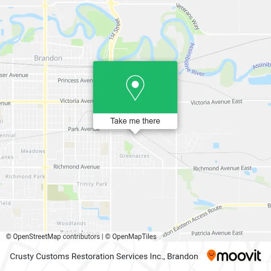 Crusty Customs Restoration Services Inc. map