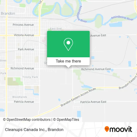 Cleanups Canada Inc. map