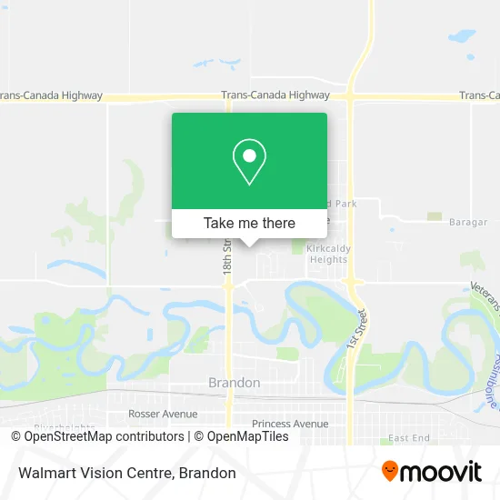 Walmart Vision Centre map