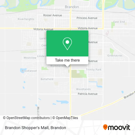 Brandon Shopper's Mall map