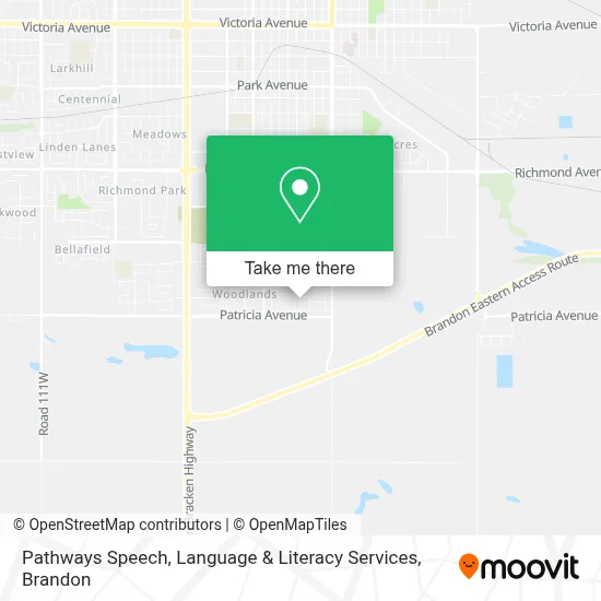 Pathways Speech, Language & Literacy Services map
