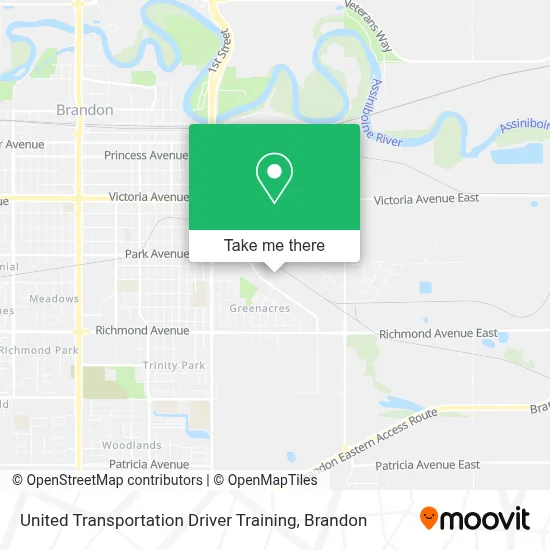 United Transportation Driver Training map