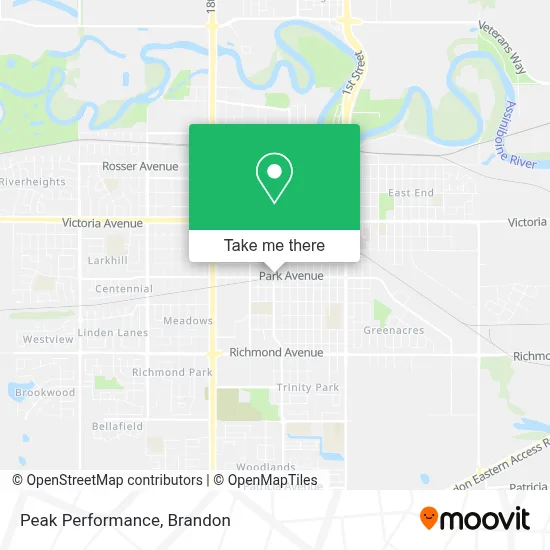 Peak Performance map
