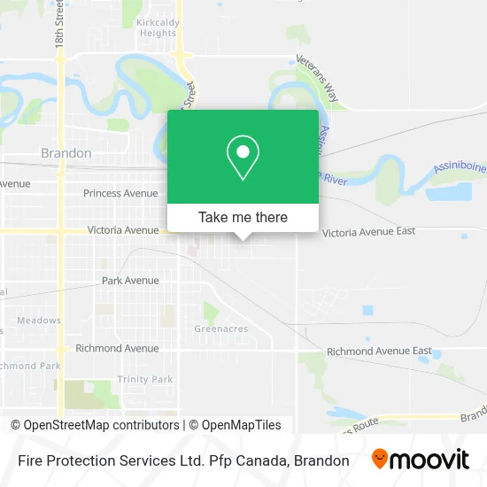 Fire Protection Services Ltd. Pfp Canada map