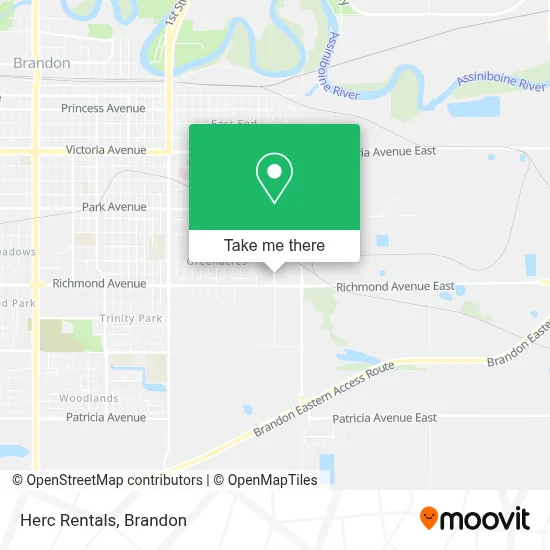 Herc Rentals map