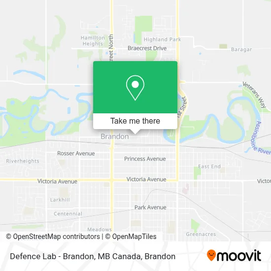 Defence Lab - Brandon, MB Canada map