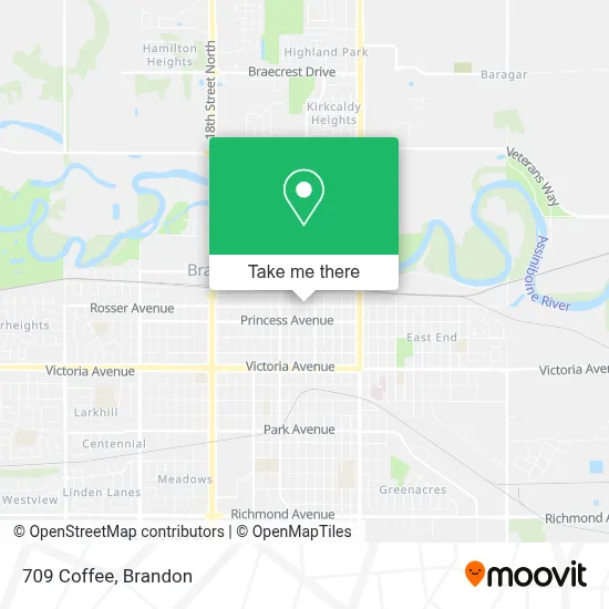 709 Coffee map