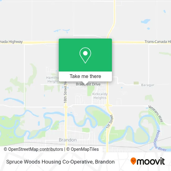 Spruce Woods Housing Co-Operative map