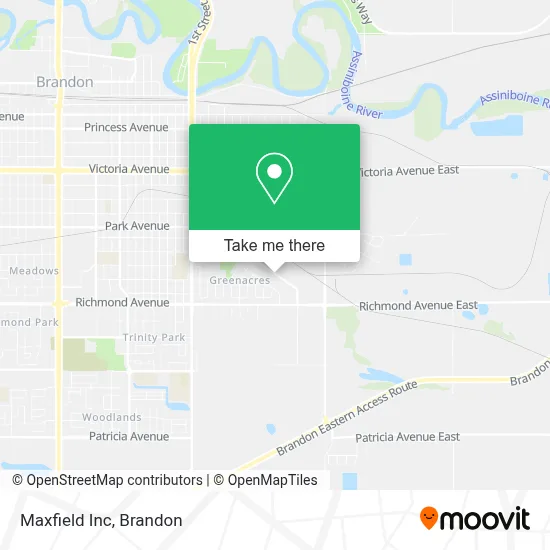 Maxfield Inc map