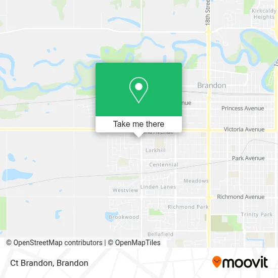 Ct Brandon map