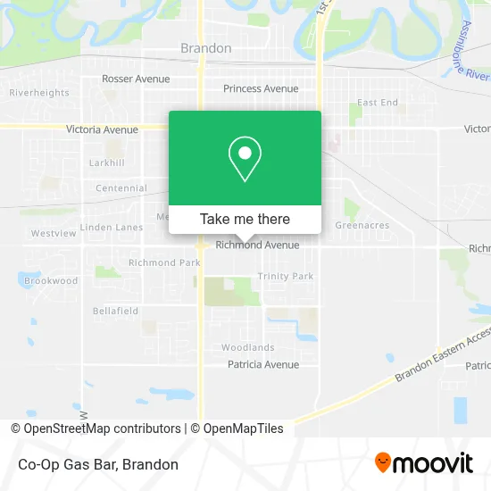 Co-Op Gas Bar map