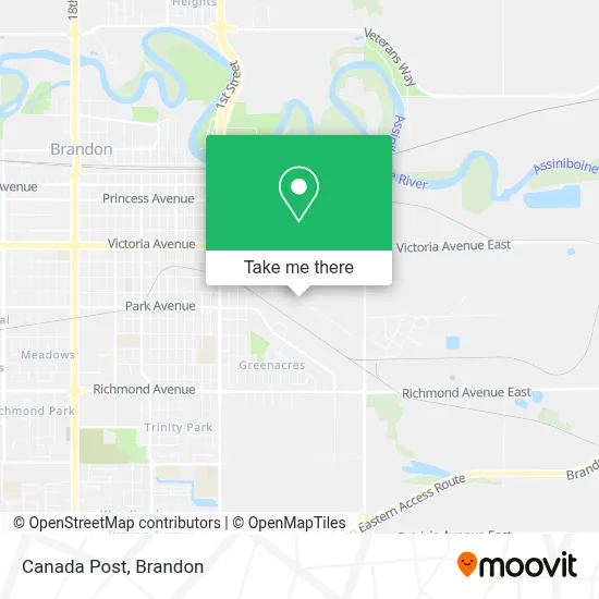 Canada Post map