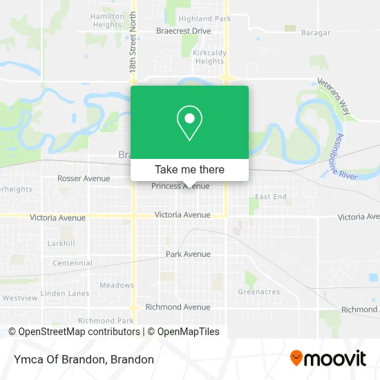 Ymca Of Brandon map