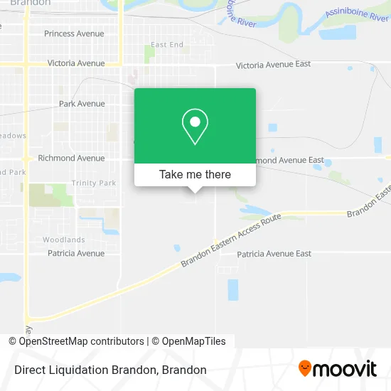 Direct Liquidation Brandon map