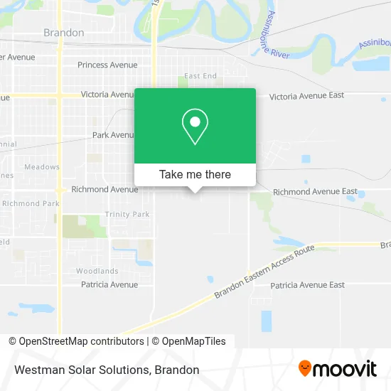 Westman Solar Solutions map