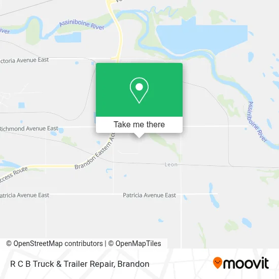 R C B Truck & Trailer Repair map